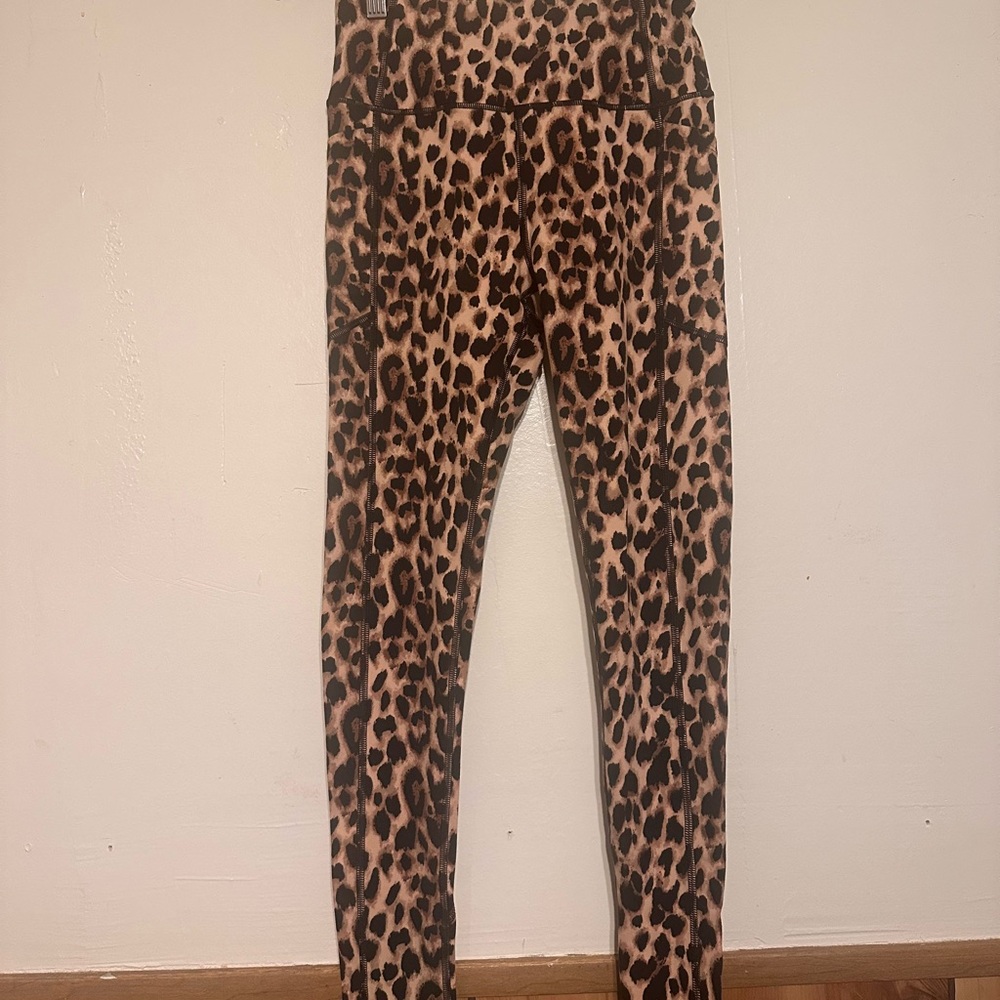 Victoria's Secret Brown and Black Leopard Print Leggings